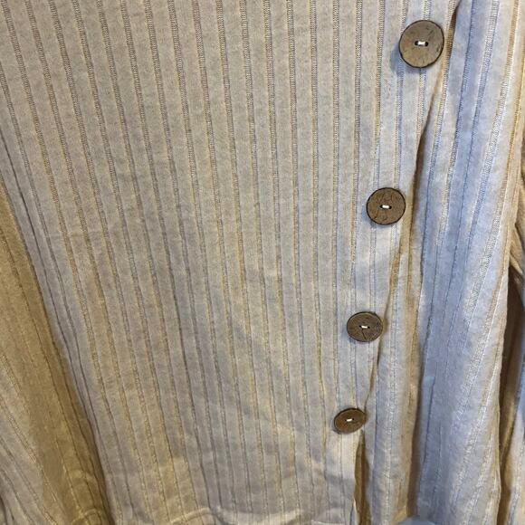 Ribbed Knit Sweater Tan Medium - Picture 2 of 7